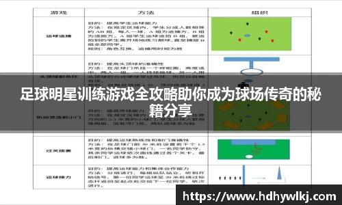 足球明星训练游戏全攻略助你成为球场传奇的秘籍分享
